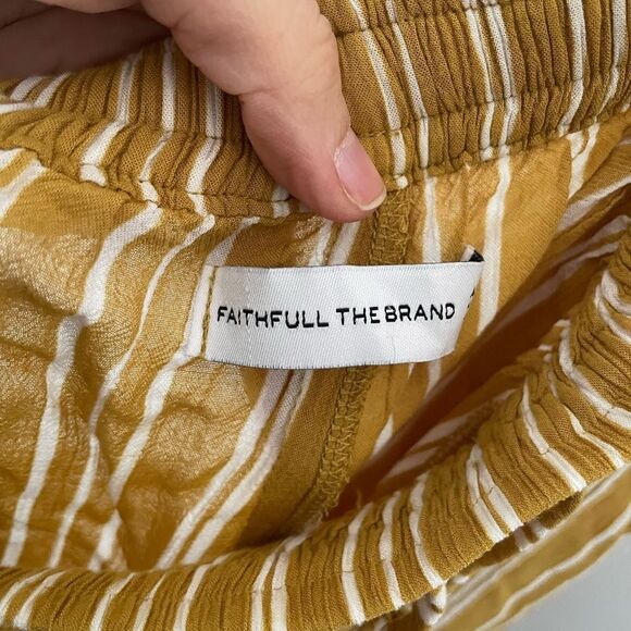 Faithfull the Brand Bisou Pant Roy Stripe size USA 8/ large - Picture 7 of 10